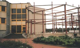 Construction site in 1984