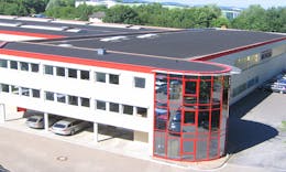 MINDA office building with the warehouse