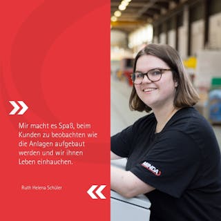 Ruth Schüler sammelt bei MINDA praktische Erfahrung nach Universitätsstudium.