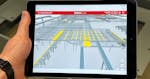 Das Bild zeigt einen Blick auf die Software FlowMate auf einem Tablet.