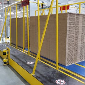 In the picture is a transfer car for intermediate storage.