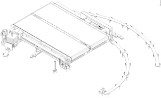 Schematische Darstellung des Schwenkwagens Schematische Darstellung des schienengeführten Schwenkwagens