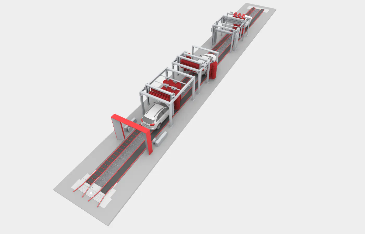 Animation of a car wash Animation of a car wash